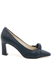 Amalfi Icaro Leather Knotted Pumps