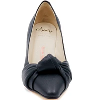 Amalfi Icaro Leather Knotted Pumps