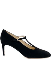 Amalfi Lucrezia Suede T Strap Pumps