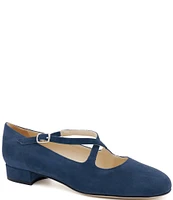 Amalfi Moria Suede Cross Strap Pumps