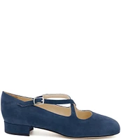 Amalfi Moria Suede Cross Strap Pumps