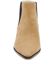 Amalfi Pernice Suede Chelsea Booties