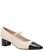 Amalfi Pluto Leather Mary Jane Pumps