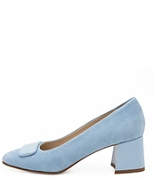 Amalfi Saggina Suede Ornament Detail Block Heel Pumps