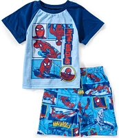 AME Little/Big Boys 4-10 Spiderman 2-Piece Pajama Set