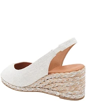 Andre Assous Audrey Fabric Espadrille Wedge Peep Toe Sandals