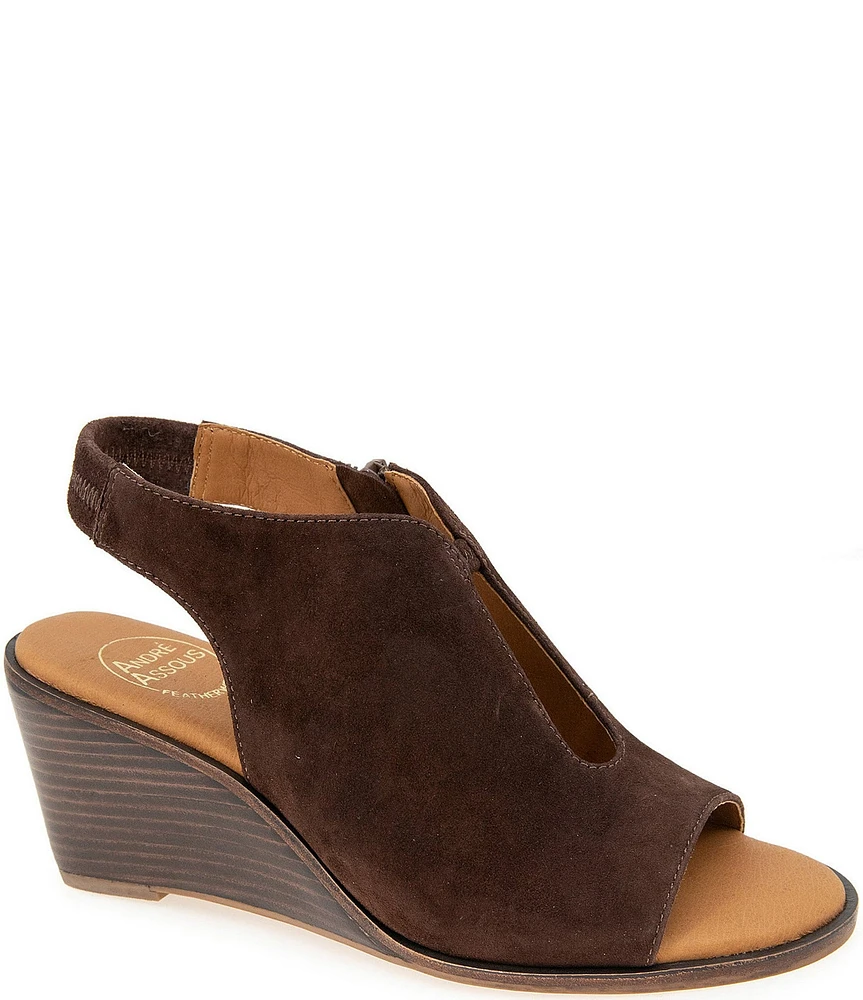 Andre Assous Belinda Suede Wedge Sandals