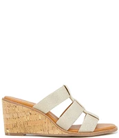 Andre Assous Bentley Featherweight Stretch Cork Wedge Sandals