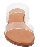 Andre Assous Galia Vinyl Wedge Slide Sandals