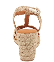 Andre Assous Madina Raffia Espadrille Wedge Sandals