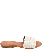 Andre Assous Nahala Raffia Braided Slide Sandals