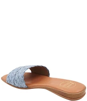 Andre Assous Nahala Raffia Braided Slide Sandals