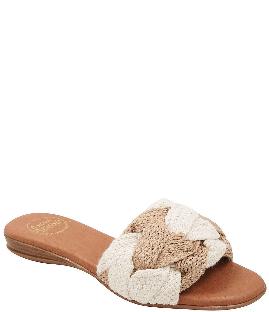 Andre Assous Nahala Woven Slide Sandals