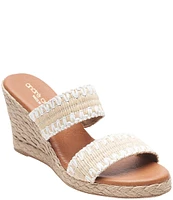 Andre Assous Nolita Raffia Espadrille Wedges