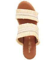 Andre Assous Nori Raffia Espadrille Wedge Sandals