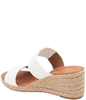 Andre Assous Nori Stretch Raffia Espadrille Sandals