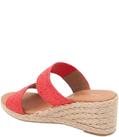 Andre Assous Nori Stretch Raffia Espadrille Sandals