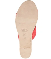 Andre Assous Nori Stretch Raffia Espadrille Sandals