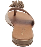 Andre Assous Novalee Featherweights™ Elastic Leather Fringe Thong Sandals