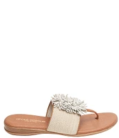 Andre Assous Novalee Linen Featherweights™ Fringe Thong Sandals