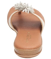 Andre Assous Novalee Linen Featherweights™ Fringe Thong Sandals