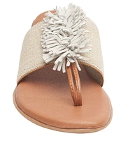 Andre Assous Novalee Linen Featherweights™ Fringe Thong Sandals