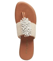 Andre Assous Novalee Linen Featherweights™ Fringe Thong Sandals