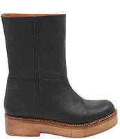 Andre Assous Palmer Leather Platform Mid Boots