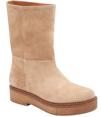 Andre Assous Palmer Suede Platform Mid Boots