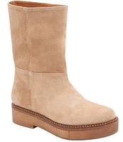 Andre Assous Palmer Suede Platform Mid Boots