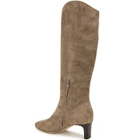 Andre Assous Waverly Suede Kitten Heel Tall Boots