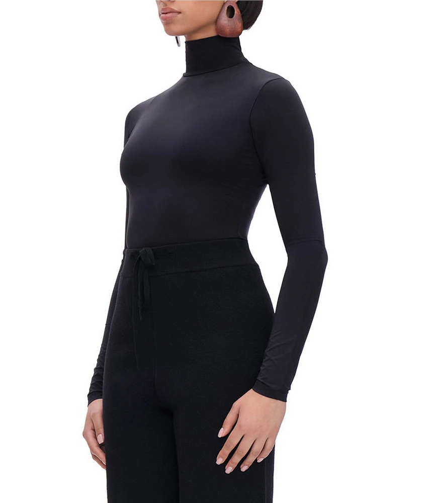 Andrea Iyamah Collo Knit Turtleneck Long Sleeve Bodysuit