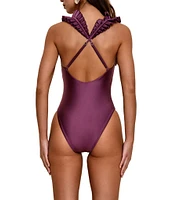 Andrea Iyamah Tisi Detachable Cross Over Back Strap One Piece Swimsuit
