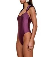 Andrea Iyamah Tisi Detachable Cross Over Back Strap One Piece Swimsuit