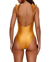 Andrea Iyamah Tisi Detachable Crossover Back Strap One Piece Swimsuit