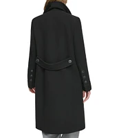 Andrew Marc Sport Almedia Wool Blend Single Breasted Walker Coat