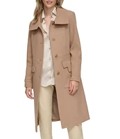 Andrew Marc Sport Almedia Wool Blend Single Breasted Walker Coat