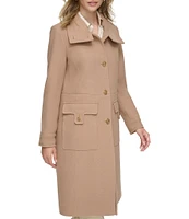 Andrew Marc Sport Almedia Wool Blend Single Breasted Walker Coat