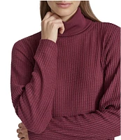 Andrew Marc Sport Brushed Waffle Turtleneck Tunic