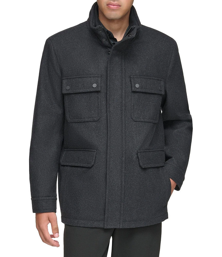 Andrew Marc Sport Dunbar Wool Four Pocket Coat