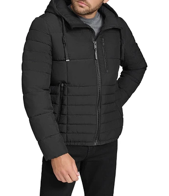 Andrew Marc Sport Fitzroy Quilted Puffer Hooded Jacket