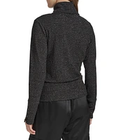 Andrew Marc Sport Knit Turtleneck Sweater with Faux Snaps