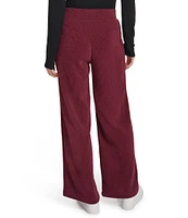 Andrew Marc Sport Luxe Chenille Ribbed Wide Leg Pant