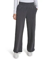 Andrew Marc Sport Luxe Chenille Ribbed Wide Leg Pant