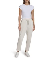 Andrew Marc Sport Pull-On Fleece Cargo Ankle Pant