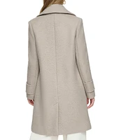 Andrew Marc Sport Regine Notched Lapel Collared Wool Coat