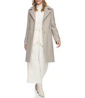 Andrew Marc Sport Regine Notched Lapel Collared Wool Coat