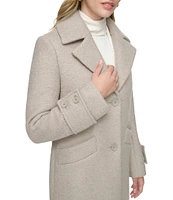 Andrew Marc Sport Regine Notched Lapel Collared Wool Coat