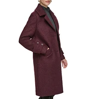 Andrew Marc Sport Regine Notched Lapel Collared Wool Coat