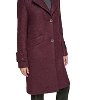 Andrew Marc Sport Regine Notched Lapel Collared Wool Coat